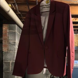Zara Burgundy Blazer